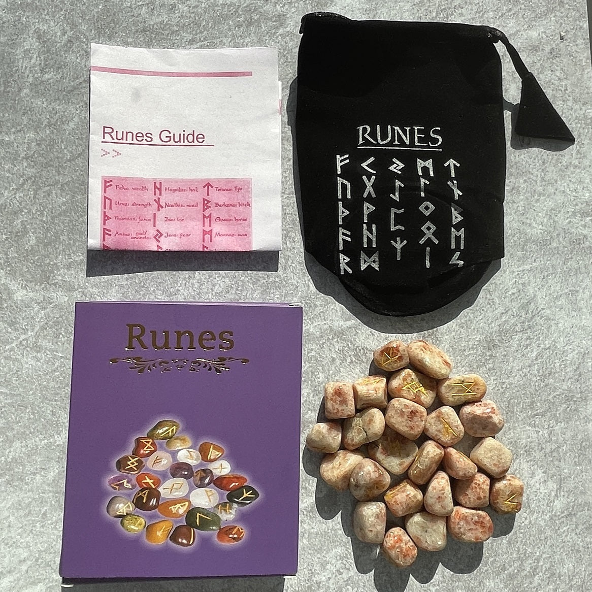 Sunstone - Boxed Runes Set Sunstone - Boxed Runes Set